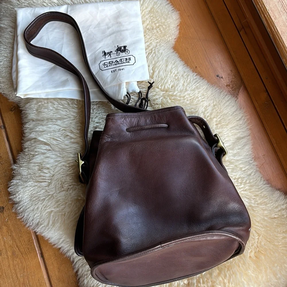 Vintage Coach Legacy Drawstring Bucket Crossbody - Picture 7 of 15